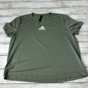 ADIDAS women’s green top sz s